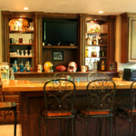 Custom Bar Cabinetry (Northwoods)