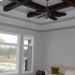 Coffered Ceiling in Living Room (Rose Meadow)