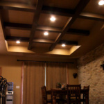 Coffered Ceilings in Dining Area (Newton Le Stone)