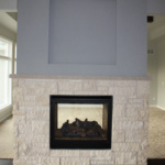 Kitchen Side of 2-way Fireplace (Rose Meadow)