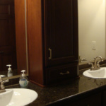 Master Bathroom Dual Sink Vanity (Silver Birch)