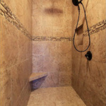 Master Bathroom Walk-in Shower (Scotch Pine)